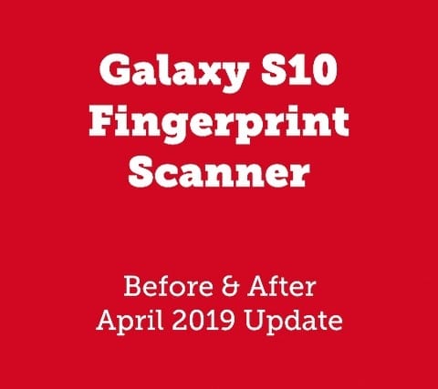 Novo Update Faz com que o Galaxy S10 do Scanner de impressão digital De 4 Vezes mais Rápido