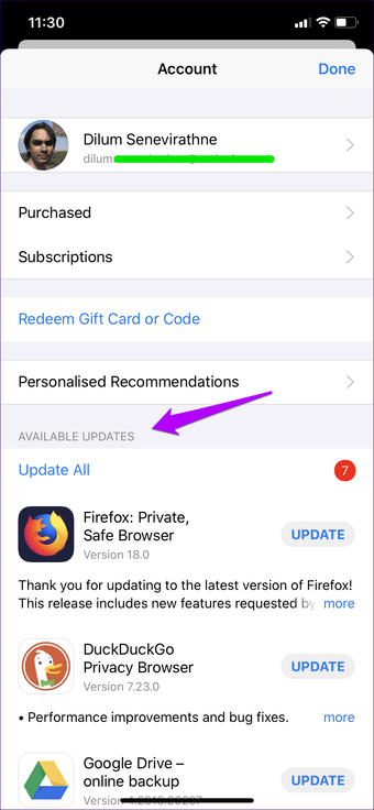Como verificar se os aplicativos precisam de uma atualização no iPhone e Android 46 Como saber se a atualização do aplicativo está disponível Android Iphone 24 "width =" 828 "height =" 1792 "data-size =" auto "size =" (largura mínima: 976px) 700px, (largura mínima: 448px) 75vw, 90vw "srcset =" https://cdn.guidingtech.com/imager/media/assets/2019/12/249794/how-to-know-if-app-update-is-available-android-iphone-24_4d470f76dc99e18ad75087b1b8410ea9.png ? 1577117658 828w, https://cdn.guidingtech.com/imager/media/assets/2019/12/249794/how-to-know-if-app-update-is-available-android-iphone-24_935adec67b324b146ff212ec4c69054f.png? 1577117663 700w, https://cdn.guidingtech.com/imager/media/assets/2019/12/249794/how-to-know-if-app-update-is-available-android-iphone-24_40dd5eab97016030a3870d712fd9ef0f.png?1577117666 500w, https://www.aplicativosandroid.com/wp-content/uploads/2019/12/1577696820_730_Como-verificar-se-os-aplicativos-precisam-de-uma-atualizacao-no.png 340w