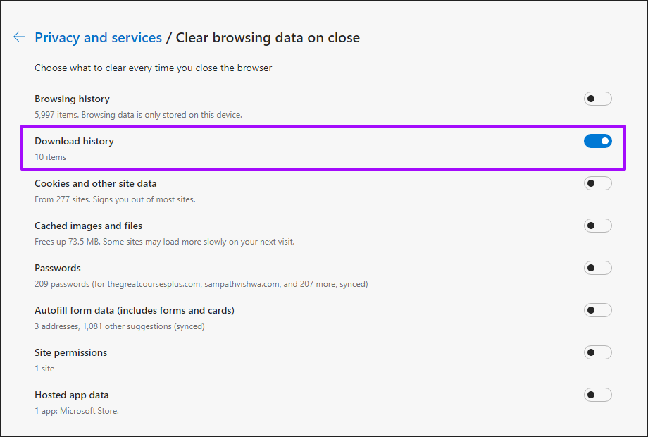 Local de transferência de alterações do Microsoft Edge Chromium 12
