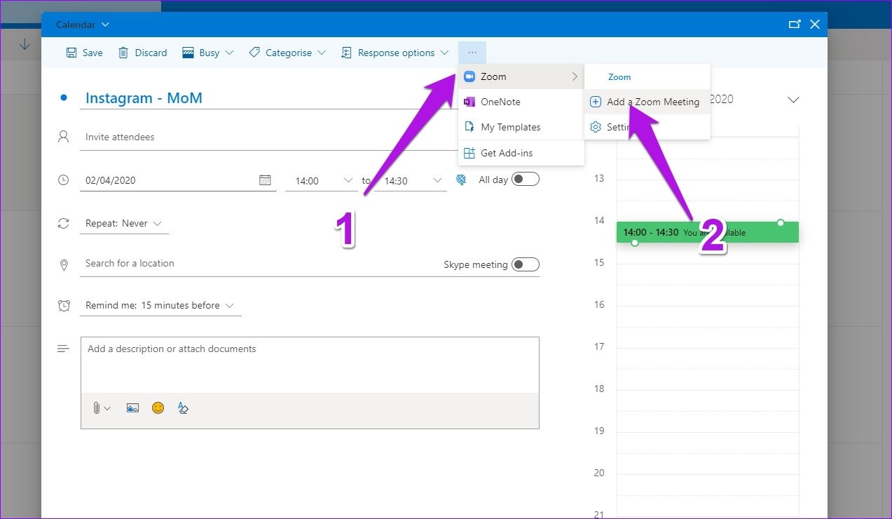 Como adicionar reuniões de zoom ao calendário do Outlook e ao