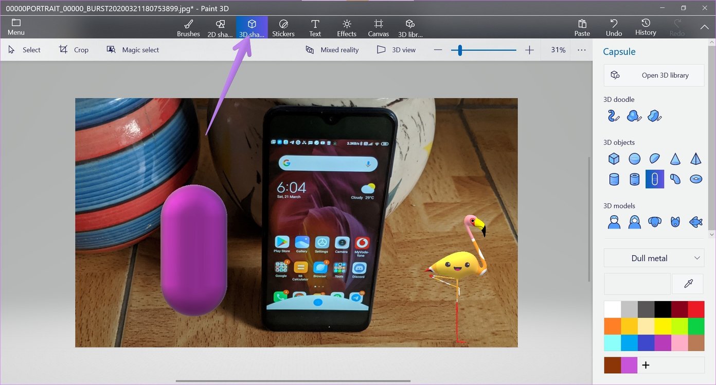 Como usar o Paint 3D para editar fotos