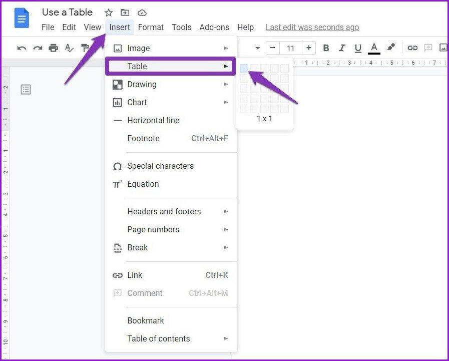 3 principais maneiras de adicionar bordas no Google Docs