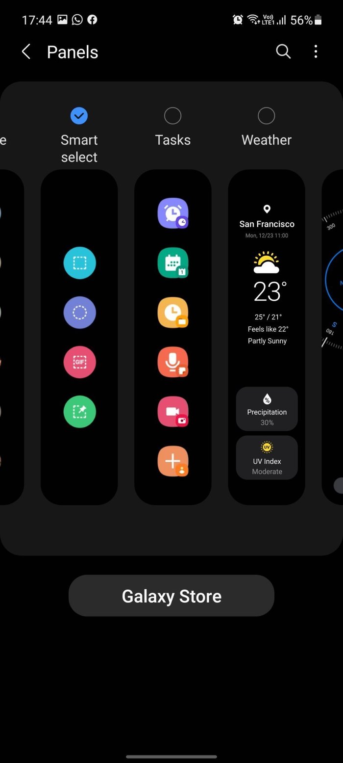 Um guia para configurar e usar o Samsung Edge Panel Apps Android
