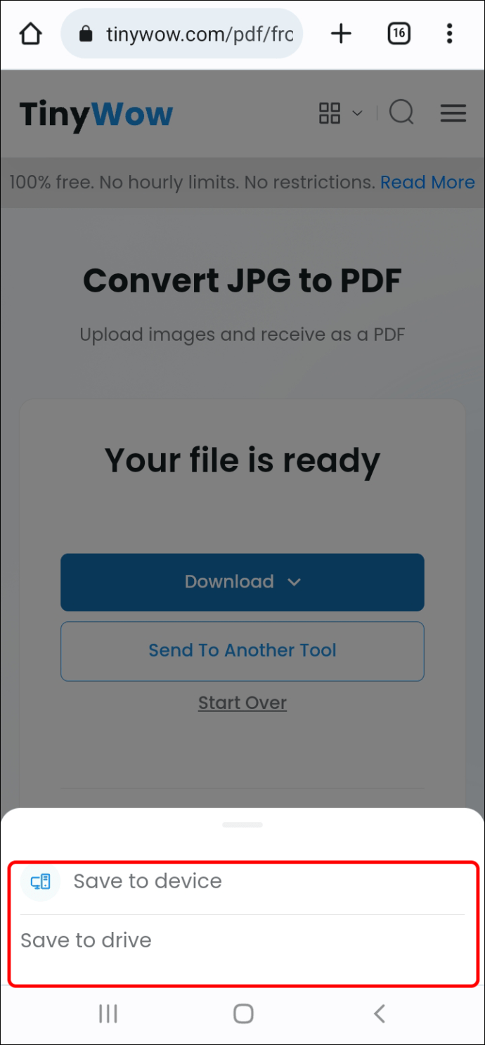 Como combinar imagens JPG em um PDF