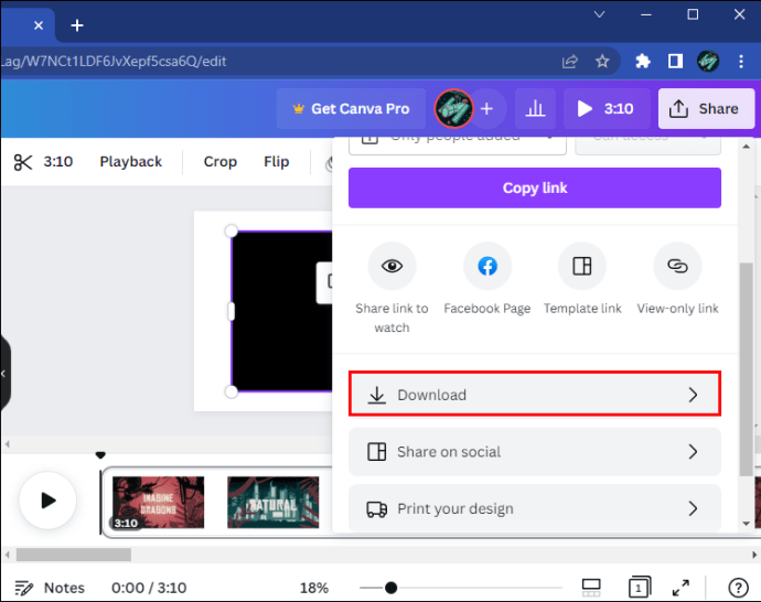 Como remover o áudio do vídeo no Canva