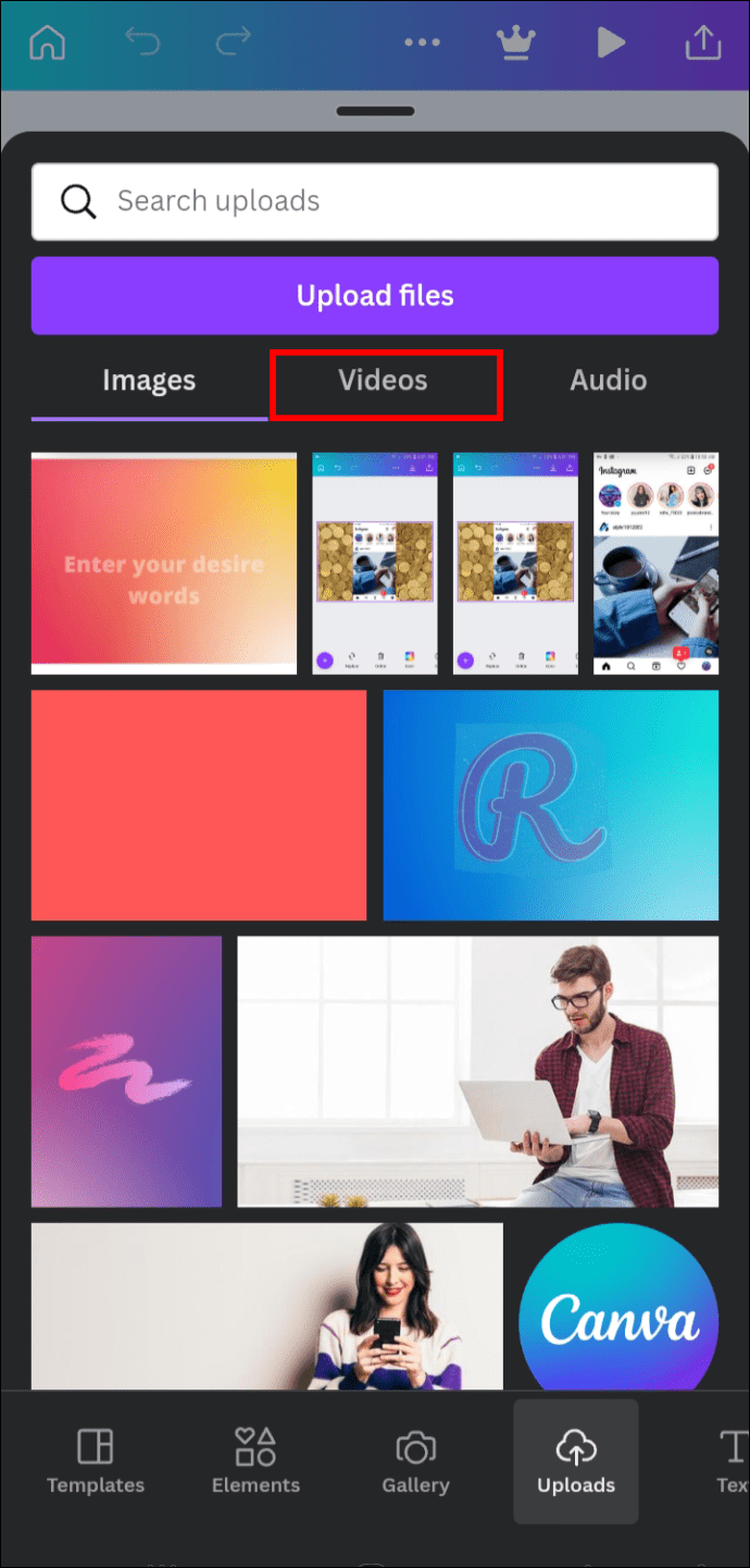 Como remover o áudio do vídeo no Canva