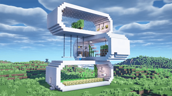 Minecraft Casa Moderna de Madeira